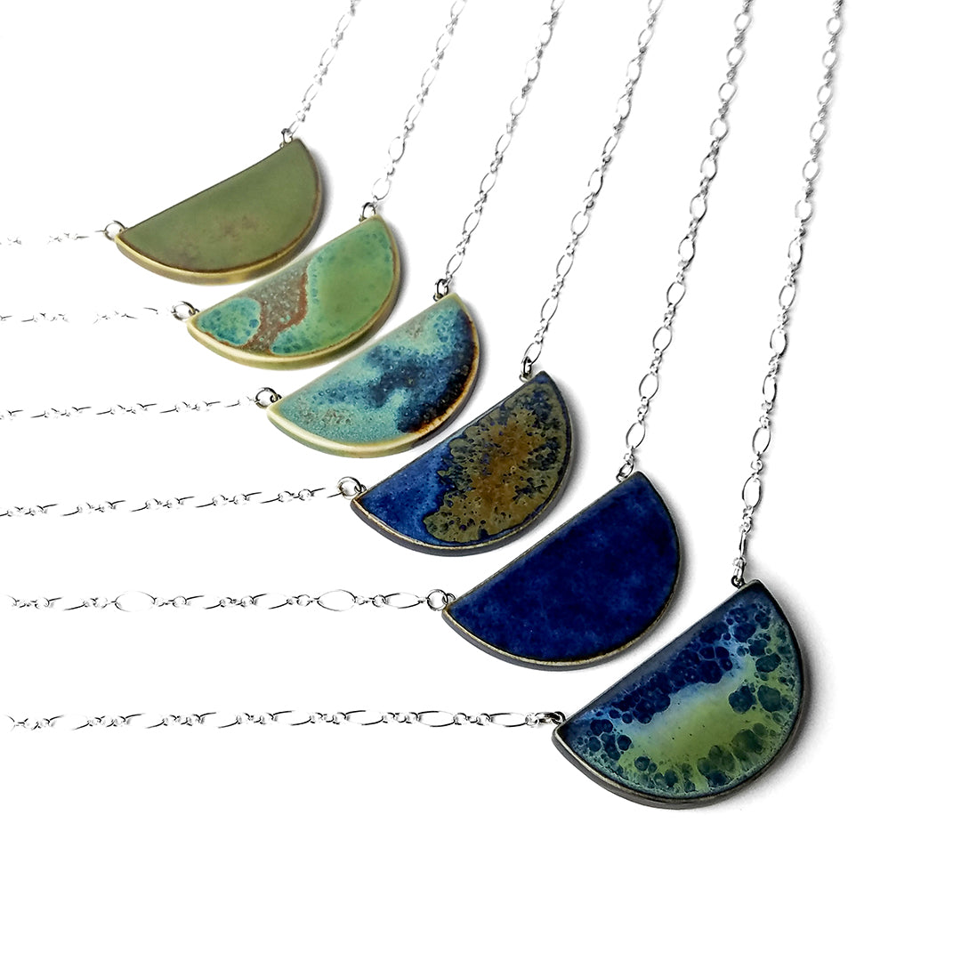 Large Single Half-Moon Necklace