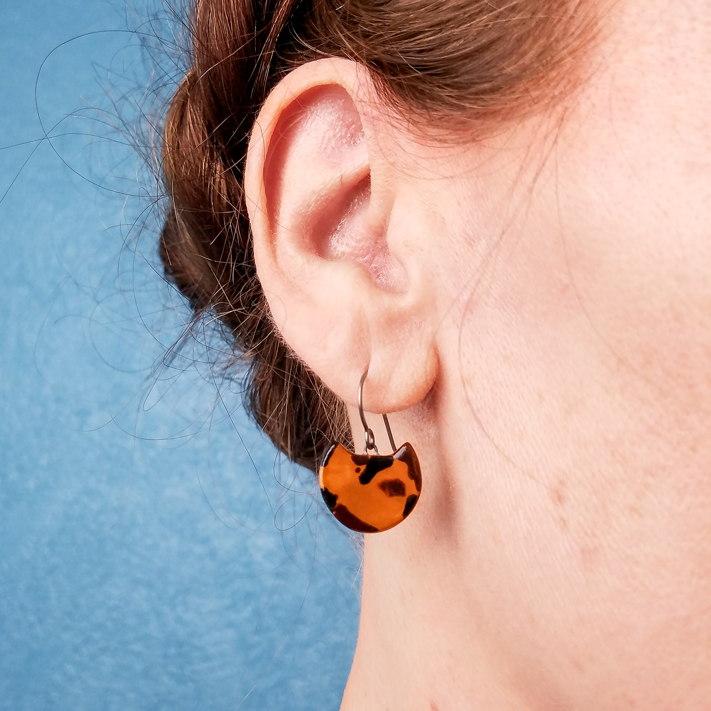 Tortoiseshell Kitten Dangle Earrings